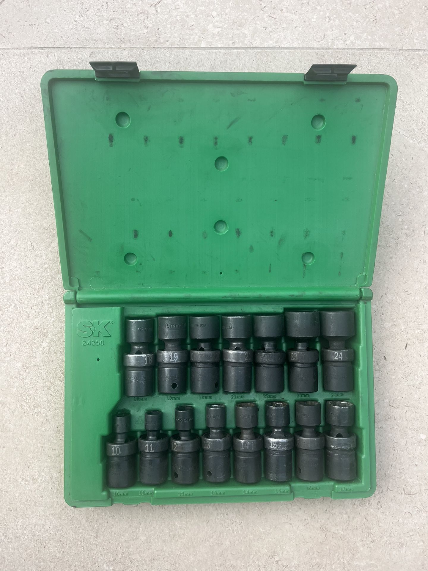 ***SK 15 piece 1/2” Metric Swivel Impact Socket Set***