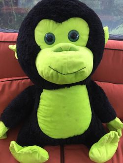 Stuffed green monkey