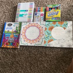 Markers And Coloring Books