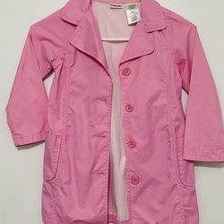 Kid Connection Pink Toddler 4T Coat Jacket Raincoat Light