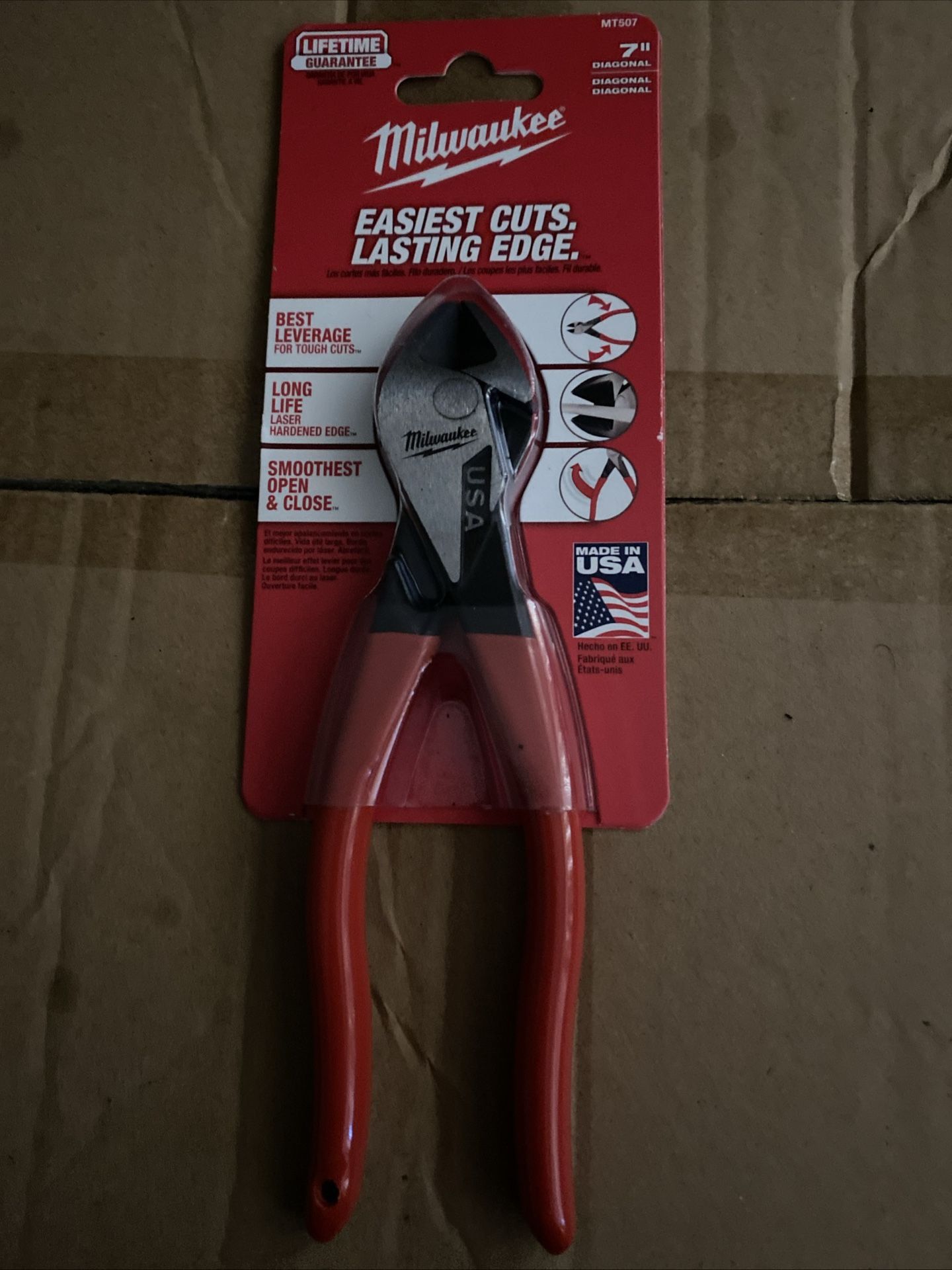 7 inches Diagonal Cutting Pliers with Dippped Grip