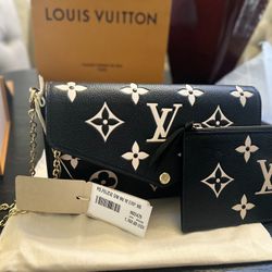 Louis Vuitton Felicie Black/Beige