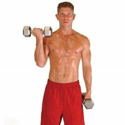 New Ader Fitness Hex Hexagon Cast Iron Metal Dumbbell Dumbbells Dumbell Dumbells 3 lb.
