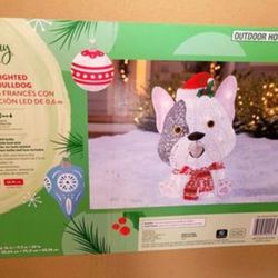 New!! Christmas Lawn Ornament  - French Bulldog 