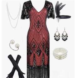 Women's 1920s Gatsby Dress 
