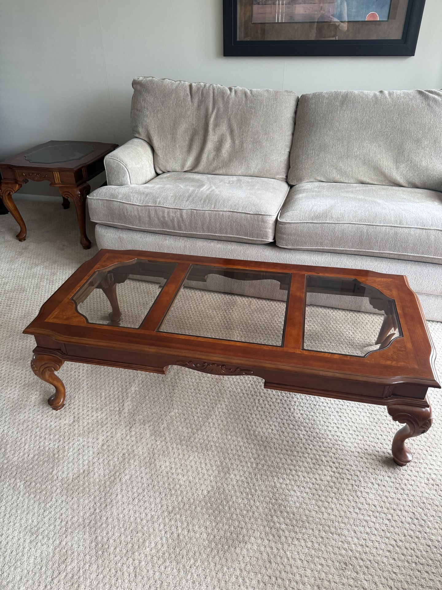 2 End Tables With Matching Coffee Table (can Be Sold Separate)