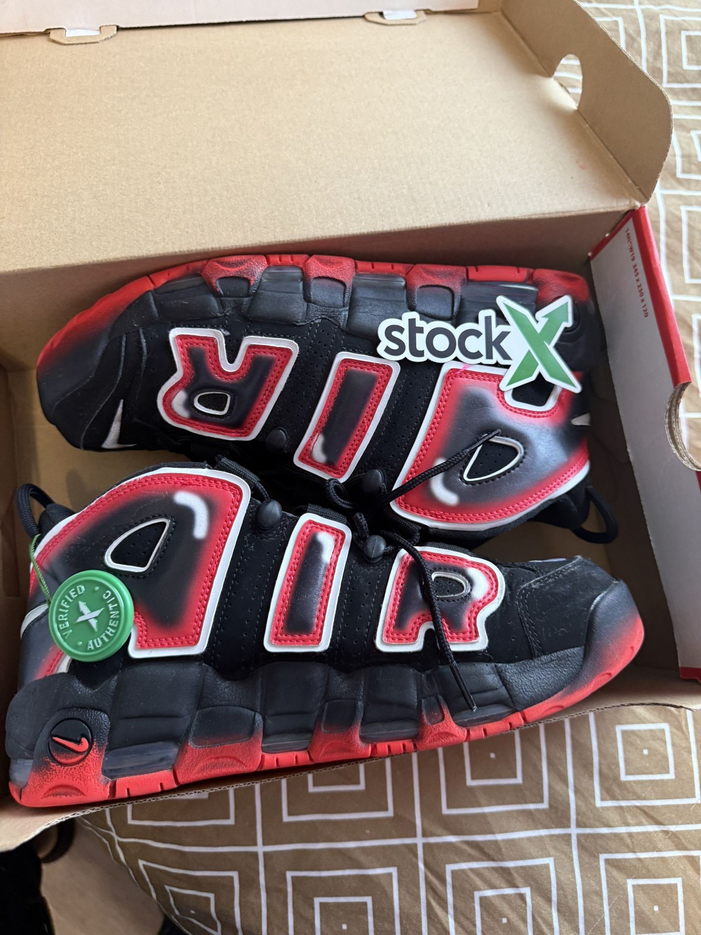 Nike Air More Uptempo ’96 – Black/White-Laser Crimson