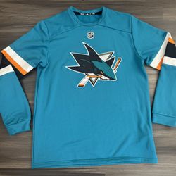 Adidas NHL San Jose Sharks Stitched Hockey Jersey Sweater Adult Size Medium 
