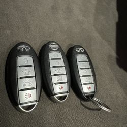 Infiniti/ Nissan Keys