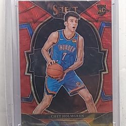 Chet Holmgren Rookie 2022-23 Select Basketball Red Wave Prizm MINT