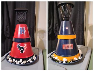 Solar Lighthouses 
Astro And Texans Solar Lighthouses - Newly Made 
$25 each