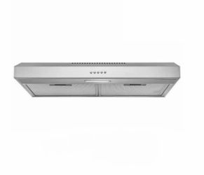 24 in. 58 CFM Convertible Under Cabinet Range Hood in Brushed Stainless Steel with 2 Carbon Filters and Push Button