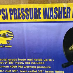 General pump 50’ pressure washer reel $175 (Financing available)