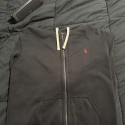 Polo Hoodie Black 