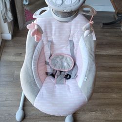 Baby Girl Swing Like New Pink 