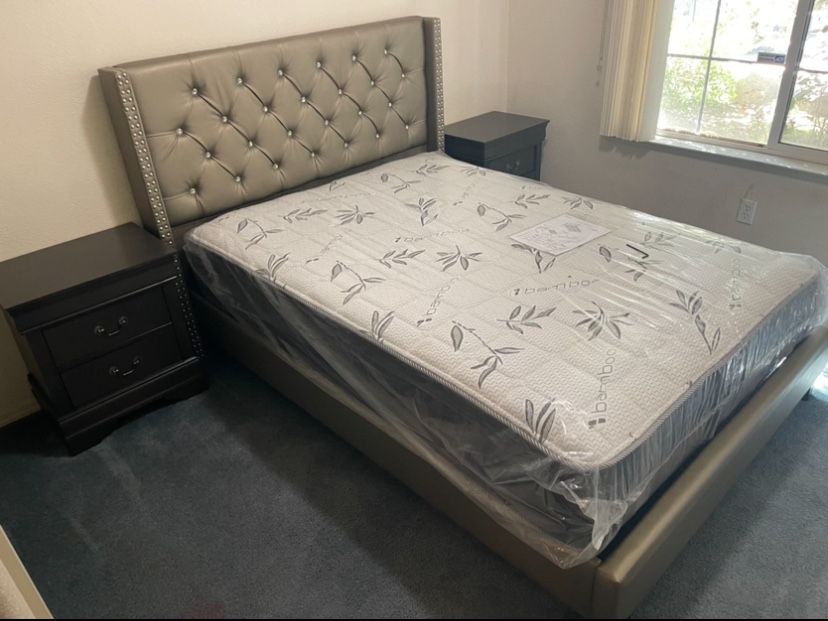 Full Size New Platform Beds With Nice Mattress Sale…