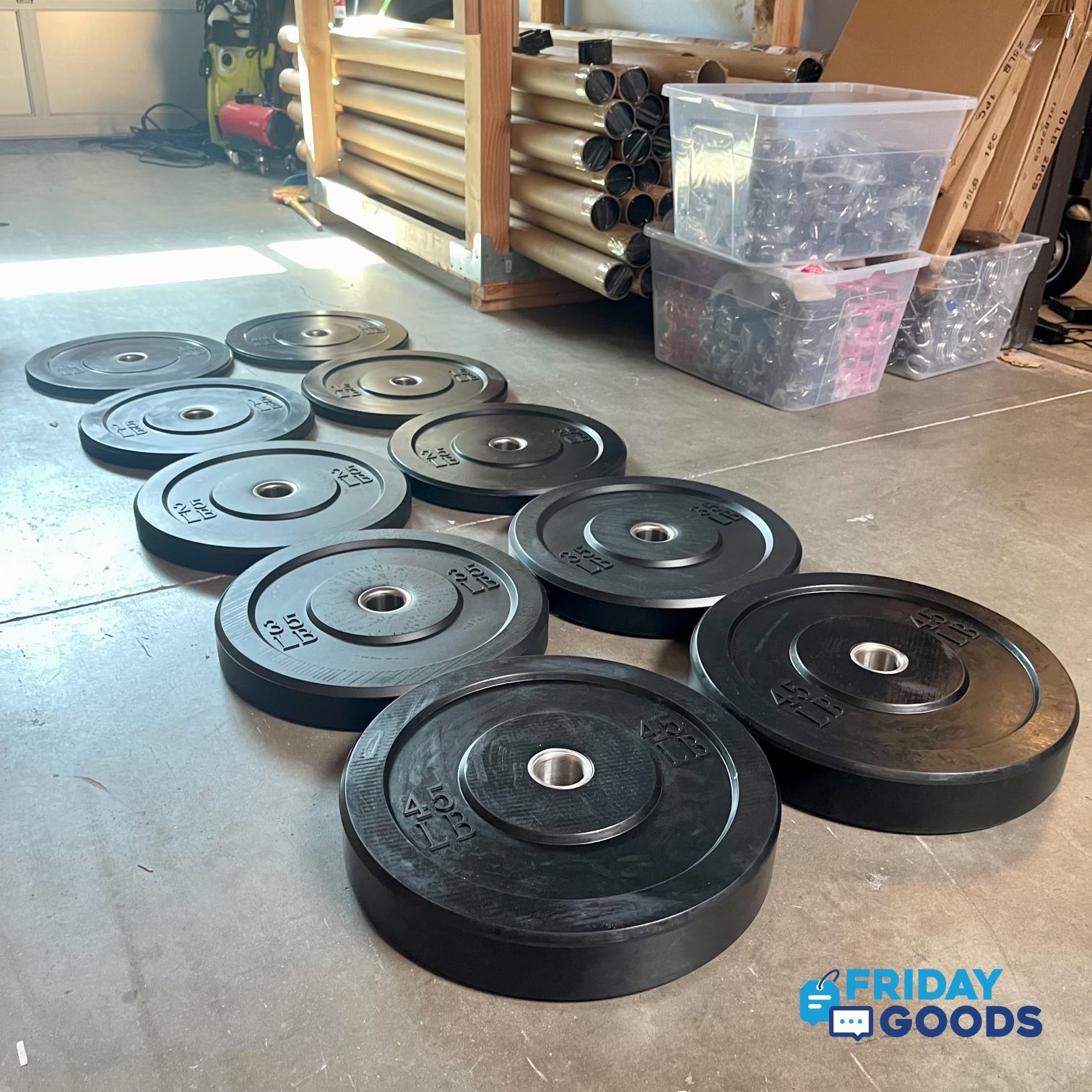 Brand New 260 Lb Olympic Bumper Plates Set, ,CrossFit,  Home Gym Equipment