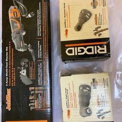 RIDGID 4 Amp Corded JobMax Multi-Tool with Tool-Free Head with JobMax -