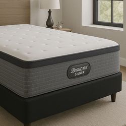Queen Size Mattress BeautyRest Silver Pillow Top - 16” Thick – Factory Direct, Premium Comfort | Fast Same-Day Delivery 🚚 
