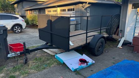 Single-Axle Utility Trailer with High Sides – $1,600 OBO