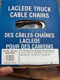 Laclede Truck Cable Chains 3010-WBTC