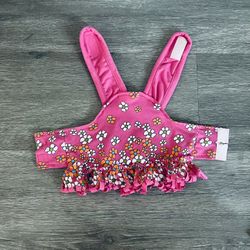 X-Small Dog Pink Flower Dress