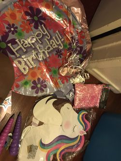 Unicorn birthday party deco