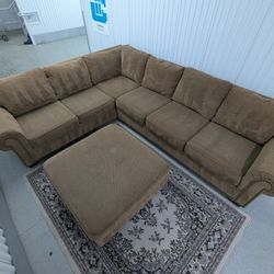 Sectional Sofa With Ottoman Delivery Available 🚚