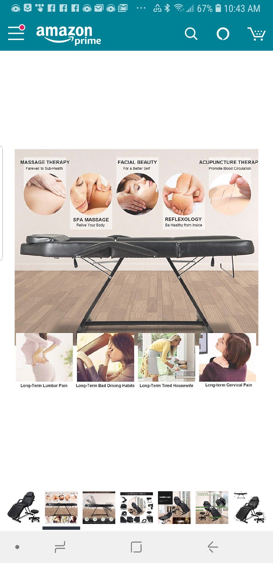 massage table
