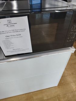 $339 GE Profile 2.2 Cu. Ft. Countertop Microwave Grey
