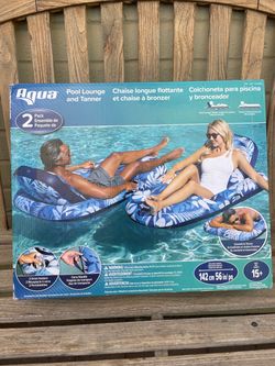 Aqua Pool Lounge and Tanner 2-Pack