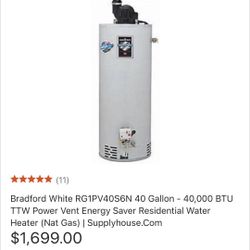 Like-New Gas Water Heater 