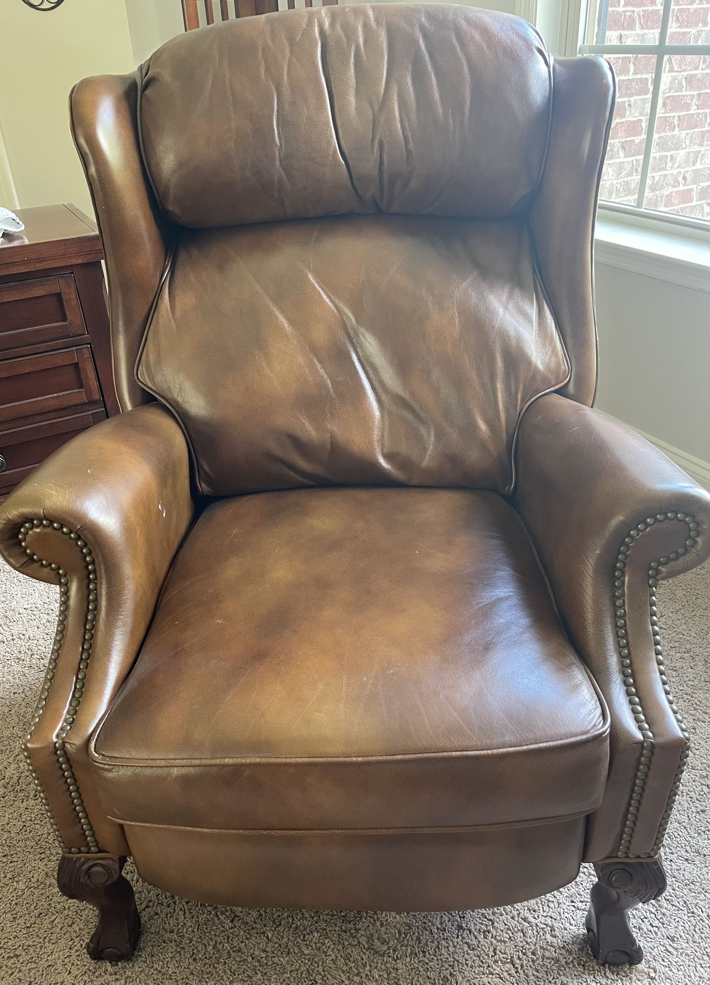 Genuine Leather Recliner Chair