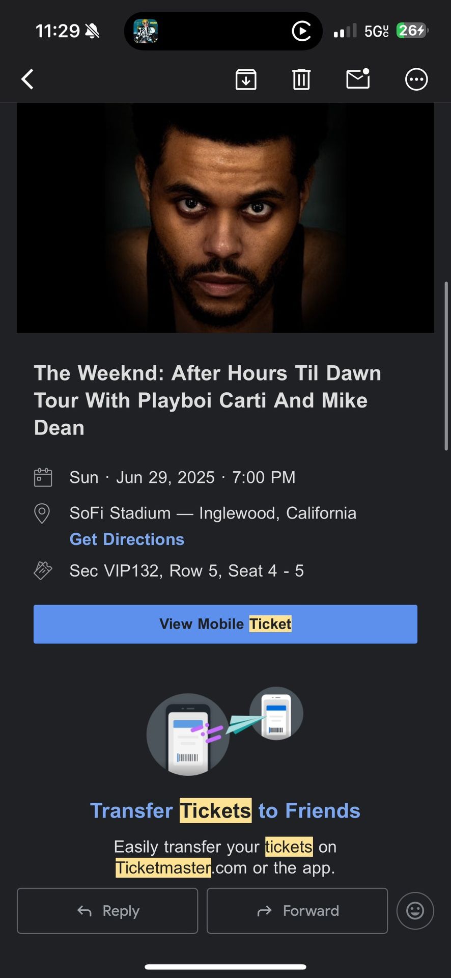 The Weeknd: After Hours Till Dawn VIP Tickets