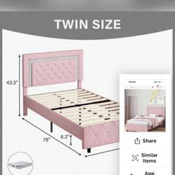 Pink Twin Bed