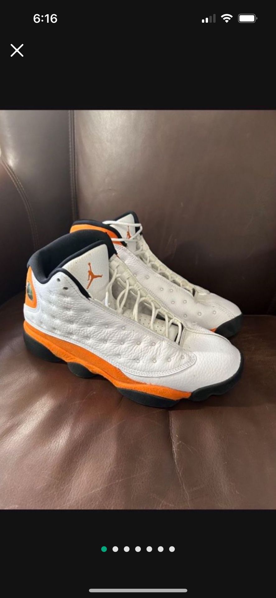 Nike Air Jordan 13 Retro Starfish 414571-108 Size 9.5 Mens 2021 White Orange