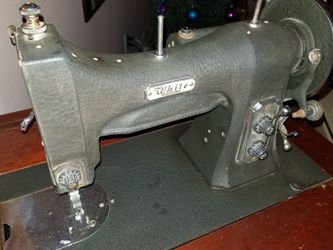 White Sewing Table Vintage Original