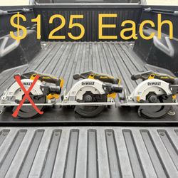 NEW DEWALT 20V MAX Cordless Brushless 6-1/2 in. Sidewinder Style Circular Saw (Tool Only) **2 Available, $125 Each**