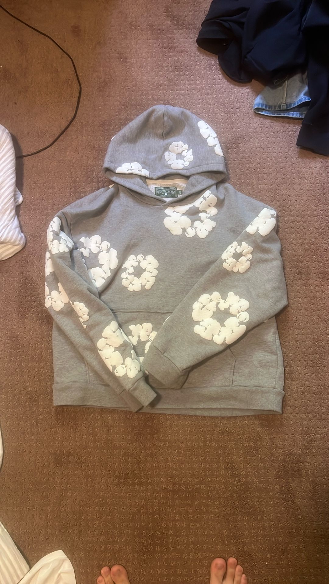 Grey Denim Tears Hoodie