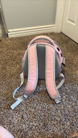 Pink pet carrier backpack