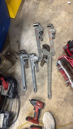 Ridgid USA Aluminum Pipe Wrenches 5 Piece