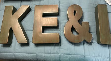Large Decorative Metal Letters