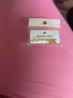 Stainless Steel Stud Earrings Set