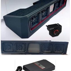 NEW FULL BASS PACKAGE KICKER L7s 8” SUBWOOFERS WITH CUSTOM BOX INSTALLED SILVERADO OR SIERRA 2019-2026
