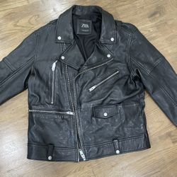 Men’s Real Leather Zara Biker Jacket 