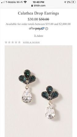 BHLDN droplet earrrings