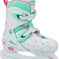 NEW Lake Placid Boy Girl Nitro 8.8 Adjustable Ice Skates Size 4-7 Hockey Skate

Color: White/Mint |
Available Size: Large (Adjustable sizes between 4 