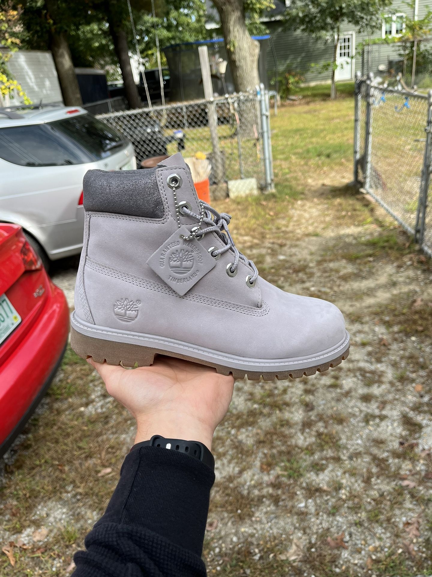 Grey Timberland Boot