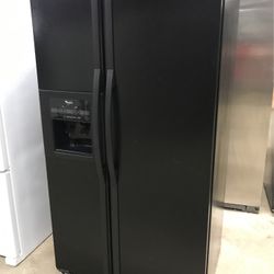 Whirlpool Refrigerator Side By Side Black Hablo Español 