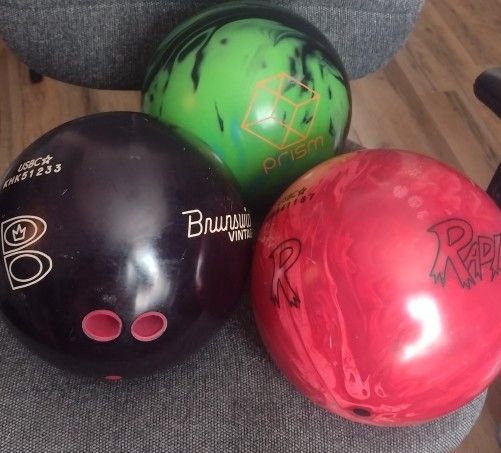 Bowling Balls Large Holes 15-16 Lbs